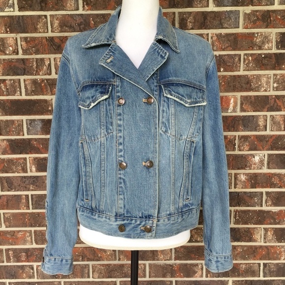 FREE People Denim Distressed Jacket - Picture 2 of 9
